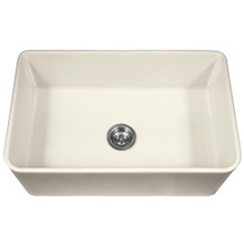 Hamat CHELSEA 33" x 20" x 9 1/4" Apron Front Fireclay Single Bowl Kitchen Sink in Biscuit