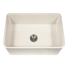 Hamat CHELSEA 30" x 20" x 9 1/4" Apron Front Fireclay Single Bowl Kitchen Sink in Biscuit