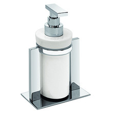 Valsan Pombo Sensis Freestanding Liquid Soap Dispenser - Polished Nickel