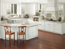 Kraftmaid Kitchen Cabinets -  Square Beaded - Solid (BWM) Maple in Dove White