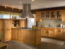 Kraftmaid Kitchen Cabinets -  Square Recessed Panel - Solid (DRHM) Maple in Toffee