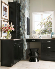 Kraftmaid Kitchen Cabinets -  Square Recessed Panel - Veneer (MP) Maple in Biscotti w/Coconut Glaze
