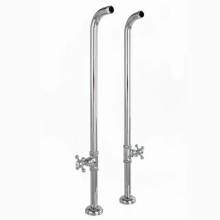 Cheviot  3970XL-CH 3/4" Free Standing Water Supply Lines With Stop Valves for Tub Faucet  - Chrome