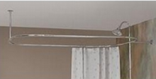 Cheviot  5182-AB Exposed Tub & Shower Riser Faucet With Hand Shower With Curtain Frame 31 X 57  - Antique Bronze