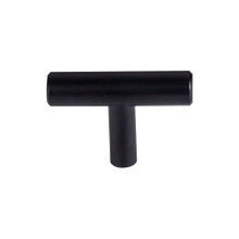 Top Knobs  M1884 Bar Pulls Hopewell T-Handle 2" - Flat Black Bar Pulls