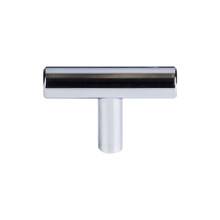 Top Knobs  M1887 Bar Pulls Hopewell T-Handle 2" - Polished Chrome Bar Pulls