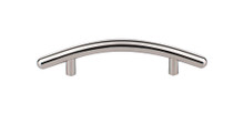 Top Knobs  M1951 Nouveau Curved Bar Pull 3 3/4" (c-c) - Polished Nickel Nouveau