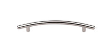 Top Knobs  M1952 Nouveau Curved Bar Pull 6 5/16" (c-c) - Polished Nickel Nouveau