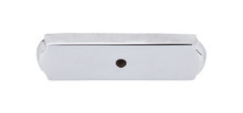 Top Knobs  M2009 Aspen II Rectangle Backplate 2 1/2" - Polished Chrome