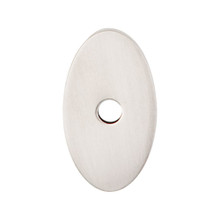 Top Knobs  TK58BSN Sanctuary Oval Backplate Small 1 1/4" - Brushed Satin Nickel