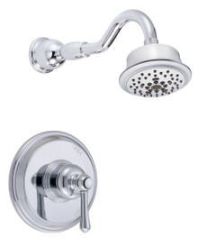 Danze D512657T Opulence Single Lever Handle Shower Faucet Trim 2.0 Gpm Showerhead - Chrome