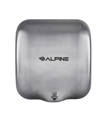 Alpine  Hemlock Stainles Steel Brushed Automatic High Speed Commercial Hand Dryer 110/120V