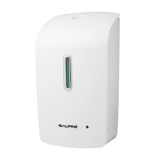 Alpine  Automatic Wall-Mounted Liquid Soap Dispenser, White