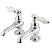 Kingston Brass Two Handle with Two Spouts Basin Lavatory Faucet - Polished Chrome KS3201PL
