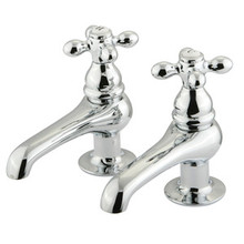 Kingston Brass Two Handle with Two Spouts Basin Lavatory Faucet - Polished Chrome KS3201AX