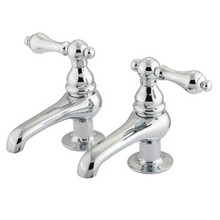 Kingston Brass Two Handle with Two Spouts Basin Lavatory Faucet - Polished Chrome KS3201AL