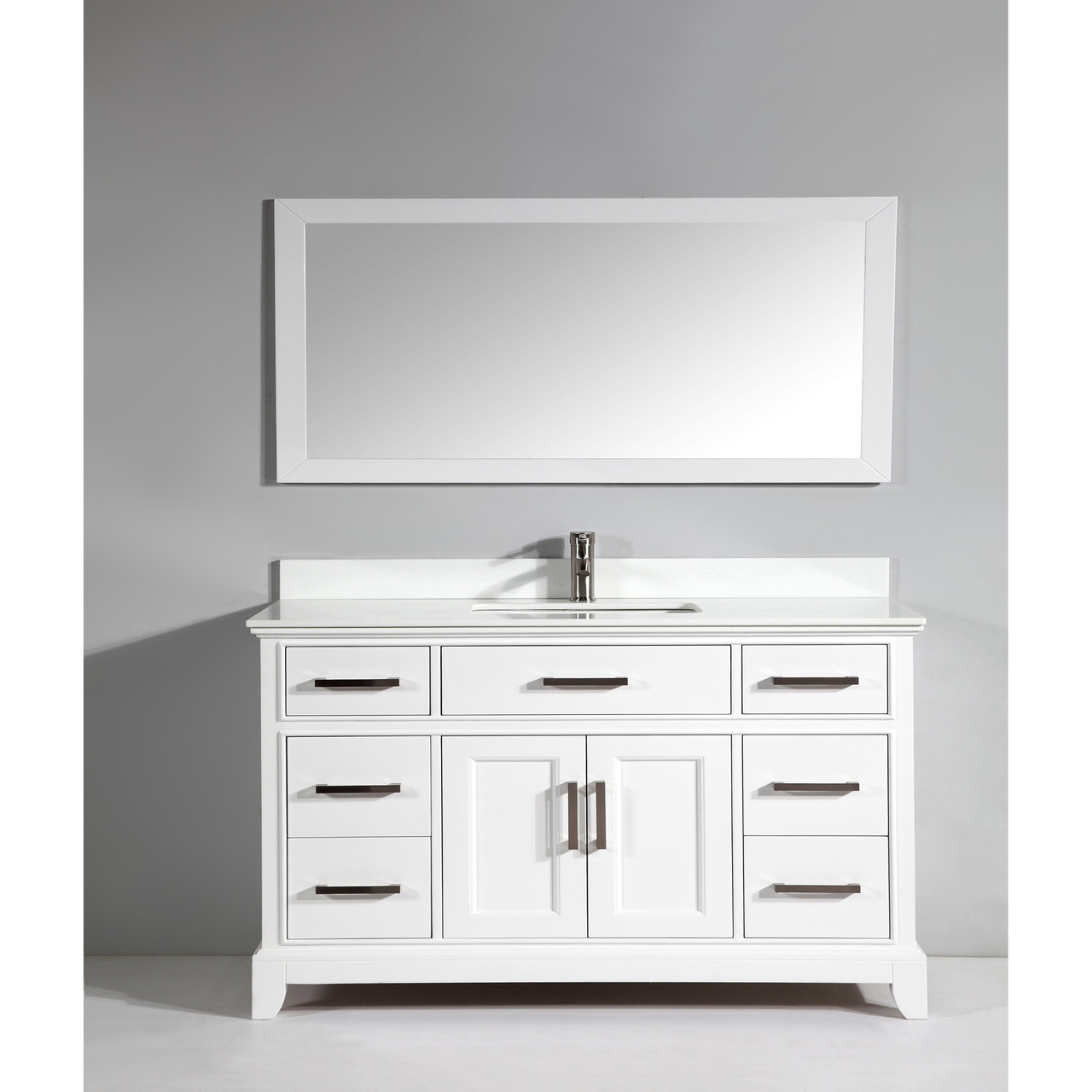Vanity Art Va1060w 60 Inch Single Sink Vanity Cabinet With
