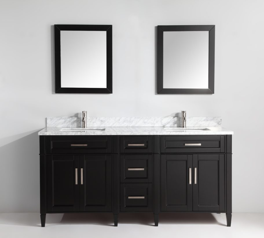 Vanity Art Va2072de 72 Inch Double Sink Vanity Cabinet With