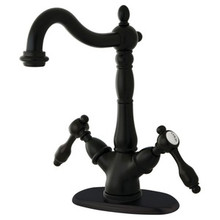 Kingston Brass Two Handle Single Hole Lavatory Faucet - Oil Rubbed Bronze