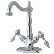 Kingston Brass Two Handle Single Hole Lavatory Faucet - Polished Chrome