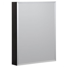 Foremost 23" x 30" Medicine Cabinet with  Beveled Mirror and Interior Mirror - Black