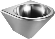 Whitehaus WHNCB1515 Noah's  Brushed Stainless Steel Commercial Wall Mount Sink