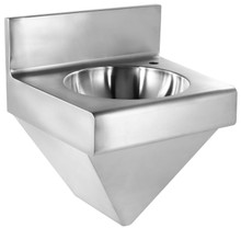 Whitehaus WHNCB1815 Noah's  Brushed Stainless Steel Commercial Wall Mount Sink