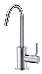 Whitehaus WHFH-C1010-C Point of Use Cold Water Drinking Faucet with Gooseneck Spout - Polished Chrome