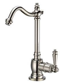 Whitehaus WHFH-C1006-PN Point of Use Cold Water Drinking Faucet with Traditional Swivel Spout - Polished Nickel