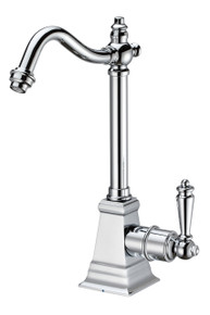 Whitehaus WHFH-C2011-C Point of Use Cold Water Drinking Faucet with Traditional Swivel Spout - Polished Chrome