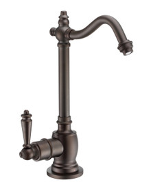 Whitehaus WHFH-H1006-ORB Point of Use Instant Hot Water Drinking Faucet with Traditional Swivel Spout - Oiled Rubbed Bronze