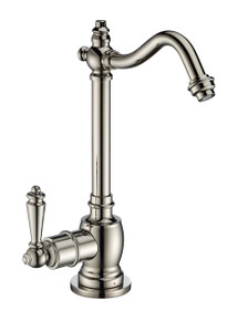 Whitehaus WHFH-H1006-PN Point of Use Instant Hot Water Drinking Faucet with Traditional Swivel Spout - Polished Nickel