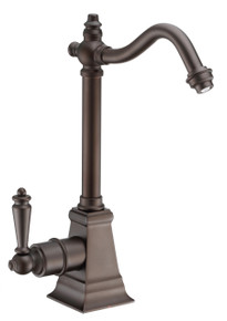 Whitehaus WHFH-H2011-ORB Point of Use Instant Hot Water Drinking Faucet with Traditional Swivel Spout - Oil Rubbed Bronze