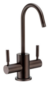 Whitehaus WHFH-HC1010-ORB Point of Use Instant Hot & Cold Water Drinking Faucet with Gooseneck Spout - Oil Rubbed Bronze