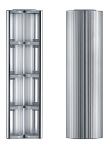 Whitehaus WHRAX-32 Medicinehaus Two Door Vertical Column Wall Mount Storage Cabinet