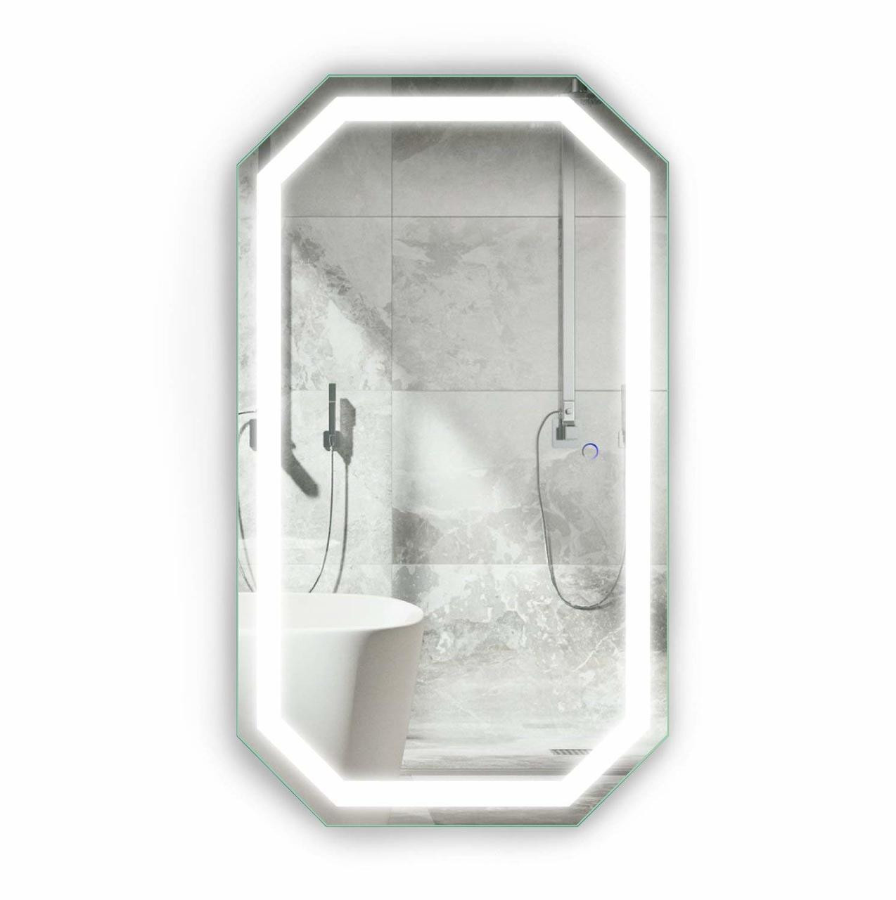Krugg Tudor2442 Krugg Octagon LED Bathrom Mirror 24 Inch X 42 Inch