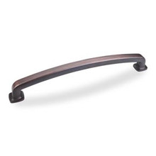 Hardware Resources MO6373-12DBAC Belcastel 13-1/4 Inch L Forged Look Flat Bottom Appliance Pull Handle - Brushed Oil Rubbed Bronze