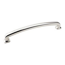 Hardware Resources MO6373-12NI Belcastel 13-1/4 Inch L Forged Look Flat Bottom Appliance Pull Handle - Polished Nickel