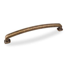 Hardware Resources MO6373-18ABM-D Belcastel 19-1/4 Inch L Forged Look Flat Bottom Appliance Pull Handle - Distressed Antique Brass