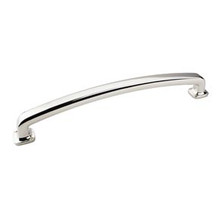 Hardware Resources MO6373-18NI Belcastel 19-1/4 Inch L Forged Look Flat Bottom Appliance Pull Handle - Polished Nickel