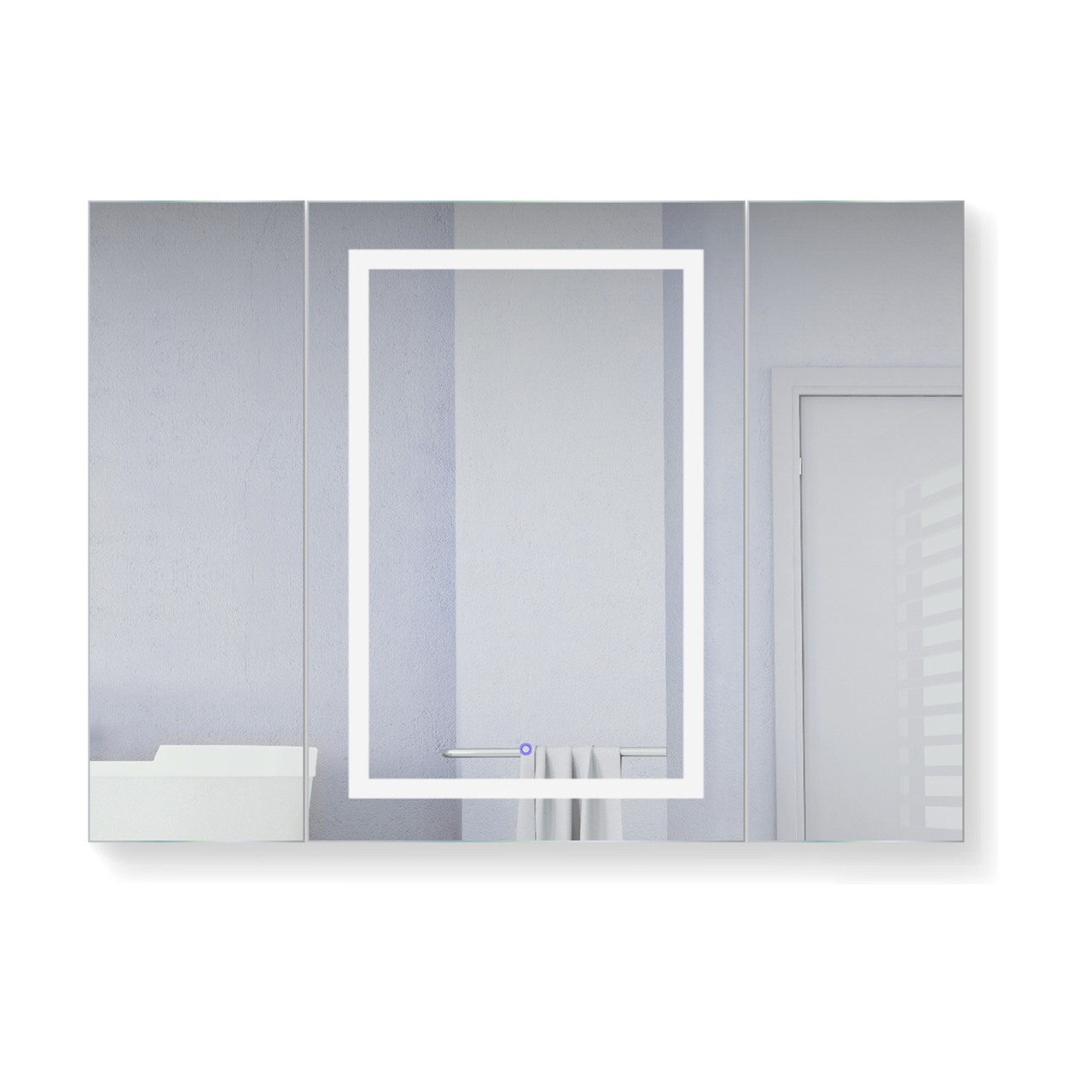Krugg Svange 4836lrr Led Mirror Medicine Cabinet 48 Inch W X 36