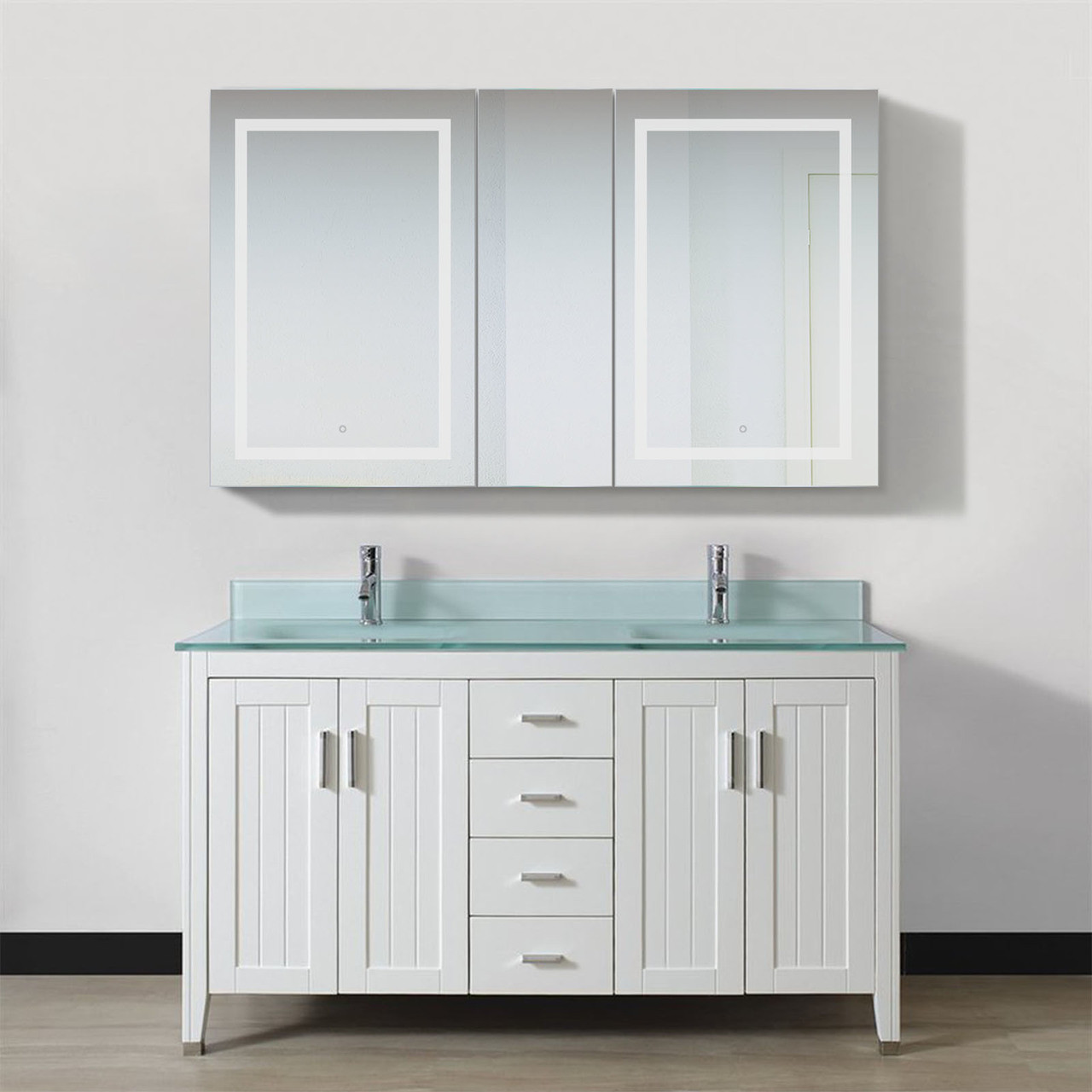 Krugg Svange 6036dlrr Mirror Medicine Cabinet 60 Inch W X 36 Inch