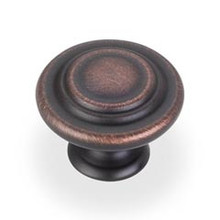 Hardware Resources 107DBAC 1-5/16" Diameter Cabinet Knob - Screws Included - Brushed Oil Rubbed Bronze