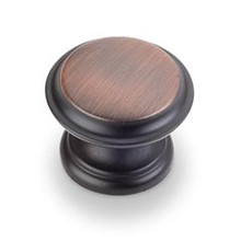 Hardware Resources 0251DBAC 1-3/8" Diameter Cabinet Knob - Screws Included - Brushed Oil Rubbed Bronze