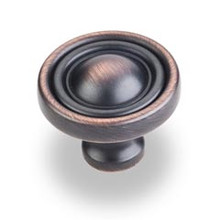 Hardware Resources 818DBAC 1-3/8" Diameter Cabinet Knob - Screws Included - Brushed Oil Rubbed Bronze