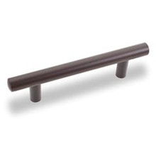 Hardware Resources 152ORB 152 mm (6") Overall Length 9/16" Diameter Steel Cabinet Bar Pull - 96 mm center-to-center Holes - Screws Included - Dark Bronze