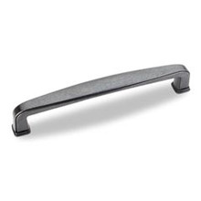 Hardware Resources 1092-128DACM 5-9/16" Overall Length Plain Square Cabinet Pull - Screws Included - 128 mm center-to-center Holes - Gun Metal