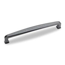 Hardware Resources 1092-160DACM 6-13/16" Overall Length Plain Square Cabinet Pull - 160 mm center-to-center Holes - Screws Included - Gun Metal