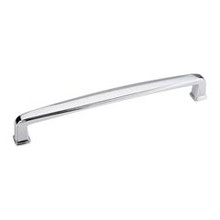 Hardware Resources 1092-160PC 6-13/16" Overall Length Plain Square Cabinet Pull - 160 mm center-to-center Holes - Screws Included - Polished Chrome