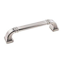 Hardware Resources 165-128SN 5-13/16" Overall Length Cabinet Pull - Screws Included - 128 mm center-to-center Holes - Satin Nickel